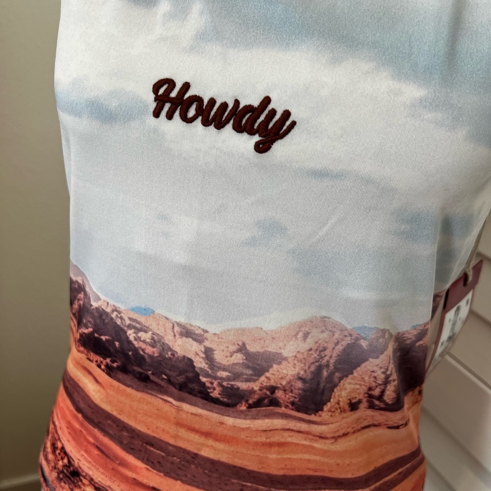 Desert/ Boho Women's Halter Top - desert Landscape - Picture 3 of 5